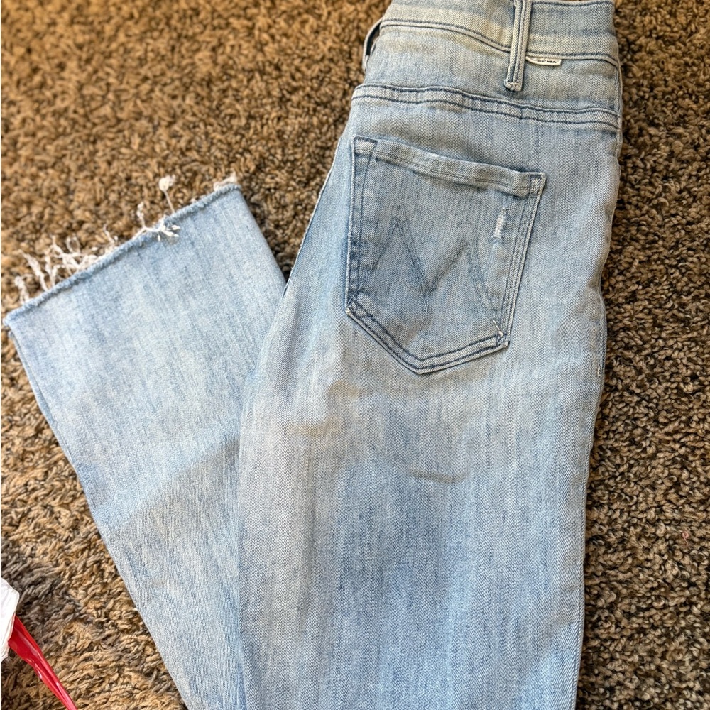 Mother denim cropped ankle in perfect condition worn once